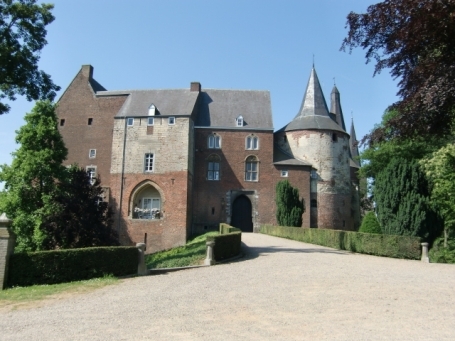 Horn : Kasteelstraat, Kasteel Horn, Eingang zum Schloss